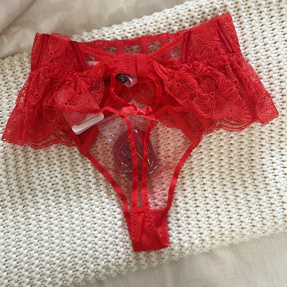 NWT Agent Provocateur Rozlyn Suspender Thong 2 - Picture 5 of 9